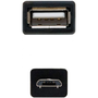 NANO CABLE Cable USB 2.0 OTG Micro USB B Macho a USB A Hembra 0,15m Negro